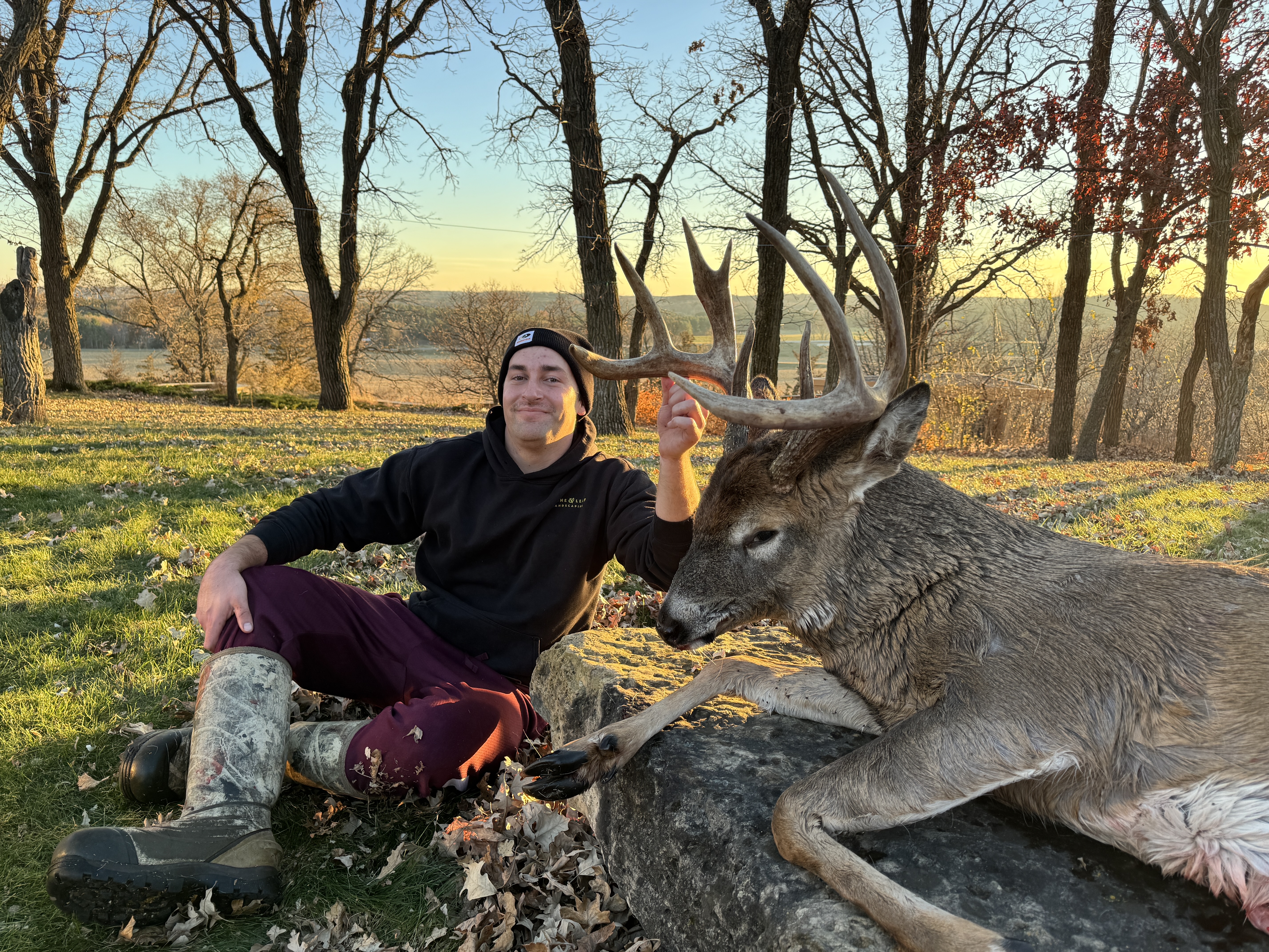 Young hunter on a miracle hunt
